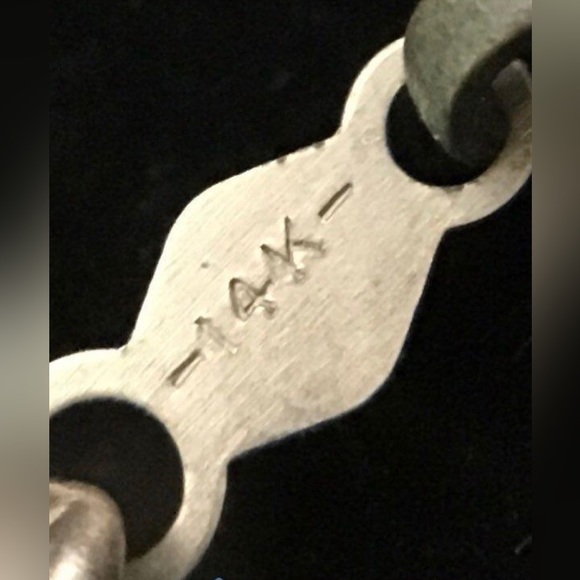 VINTAGE 14K Japanese Rice Pearl 14K Lavender Jade Bracelet Chic Gemstones Pearls - Picture 6 of 7